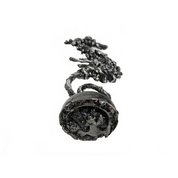 Upcycled Industrial Steampunk Metal Art Seahorse Sculpture 7 in - Signed Chemo - Picture 9 of 9